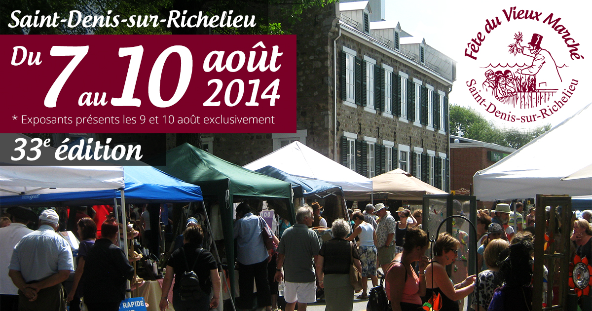 Accueil Fête du Vieux Marché SaintDenissurRichelieu
